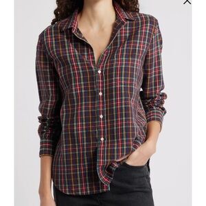 Frank & Eileen Women's Classic Plaid Button Down Shirt -S